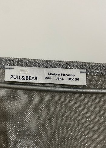 Gri Uzun Kollu V Yaka Drapeli Bluz - Görsel 3