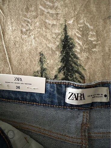 Zara Zara sıfır etikeli skinny jean kot