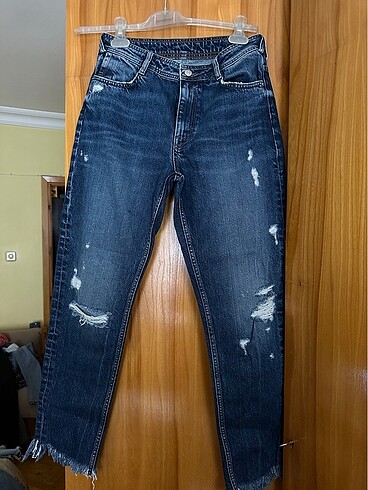 Zara mom jeans rahat kalıp