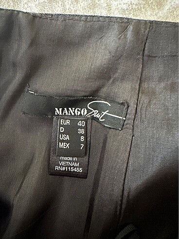 Mango yan pileli tasarım kumaş etek