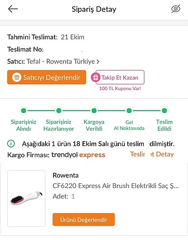  Beden rowenta express air brush cf6220f0 saç şekillendirici