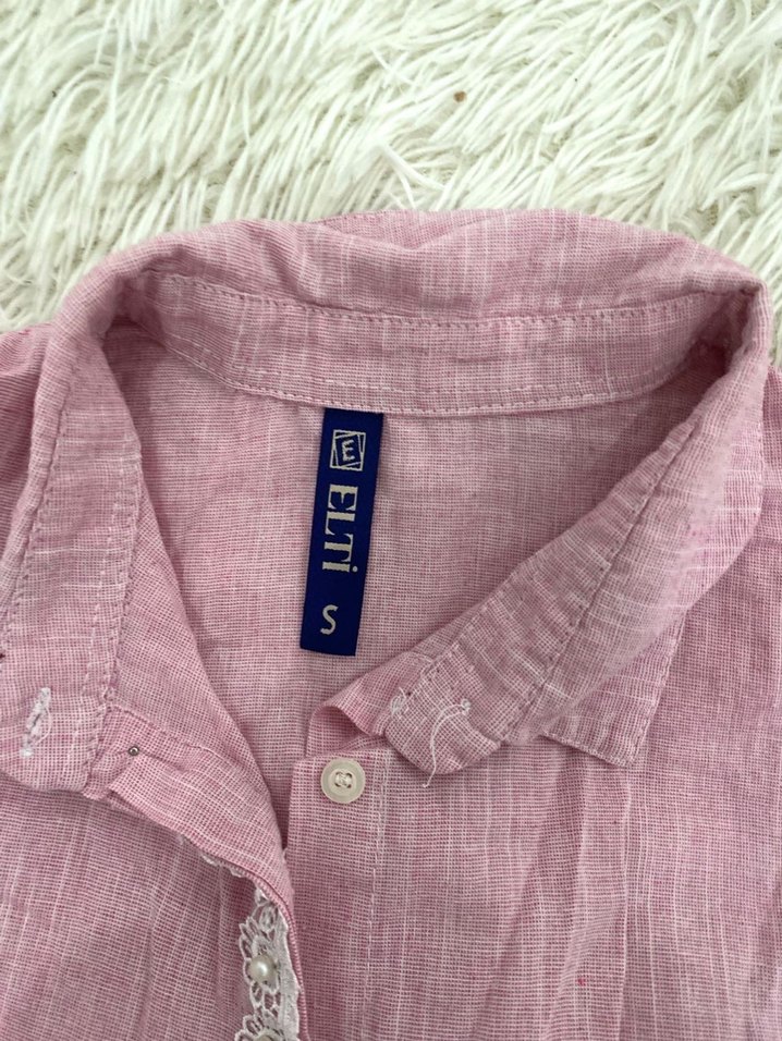 Pembe gömlek - Görsel 3