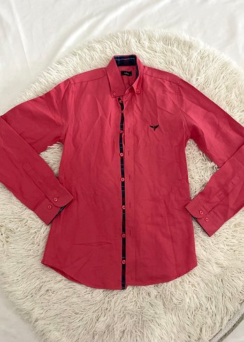 Pembe Uzun Kollu Erkek Gömlek - Görsel 2