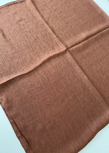 Pamuklu Acı Kahverengi Eşarp 120cm