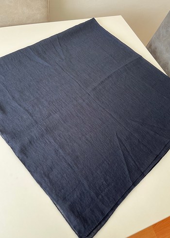 Lacivert Pamuklu Eşarp 120cm