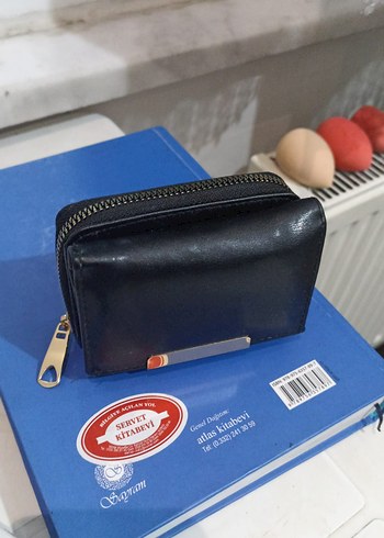 Siyah Deri Kadın Cüzdanı, Tokalı - Görsel 3