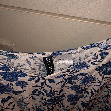 H&M hm kısa çiçekli tulum