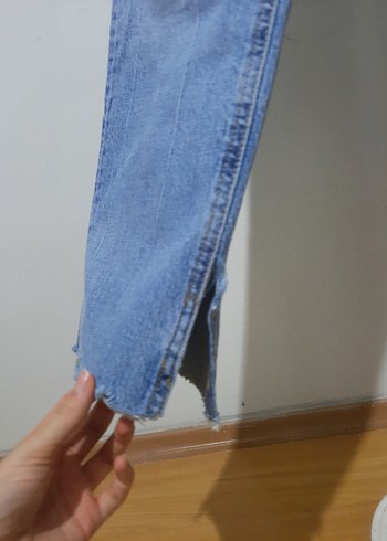 Kadın Mavi Kot Pantolon - Görsel 5