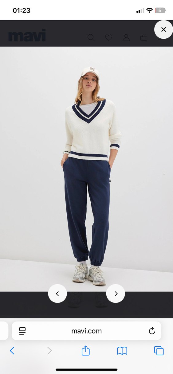 Kadın Lacivert Rahat Kesim Eşofman Altı - Görsel 2