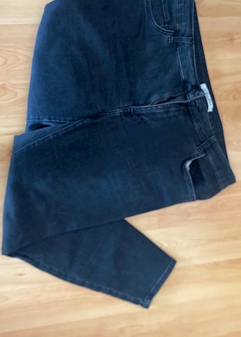 44 Beden Kadın eskitilmiş siyah Denim Pantolon