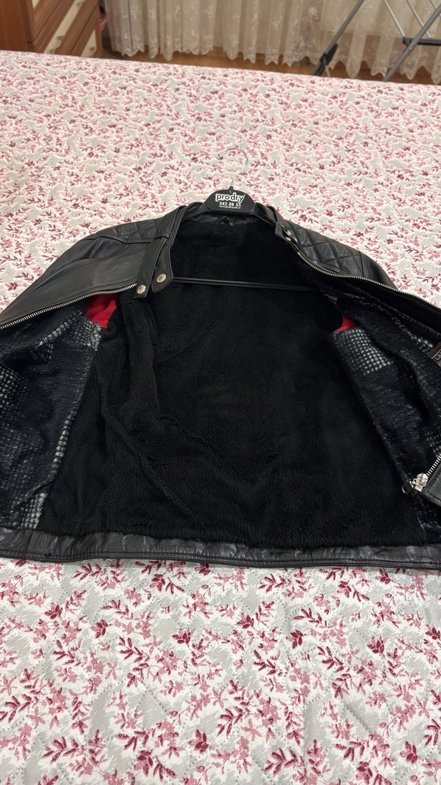 Siyah Deri Biker Ceket - Görsel 2