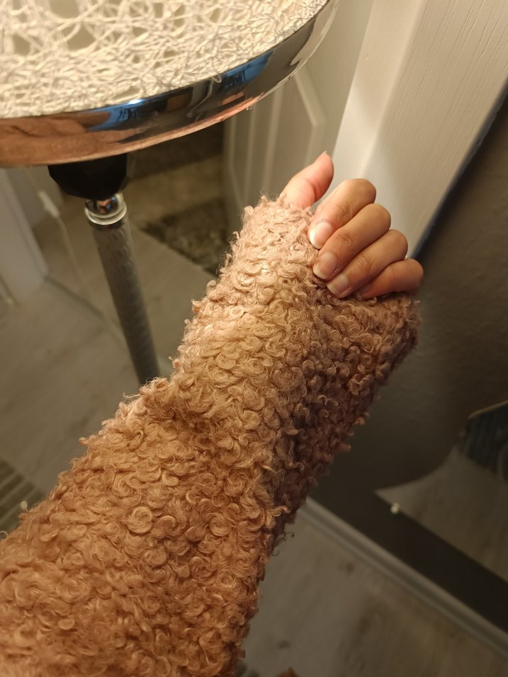 Kürk Detaylı Pembe Midi Kadın Kaban - Görsel 3