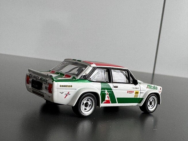 1:43 BBURAGO FIAT 131 ABARTH RALLYE DIECAST (ABARTH LİSANSLI) - Görsel 7