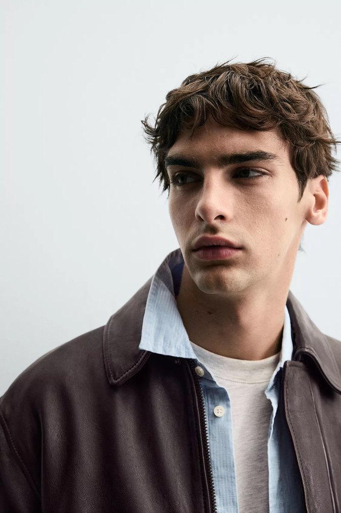 SIFIR ZARA HAKİKİ DERİ CEKET KAHVERENGİ S BEDEN - Görsel 5