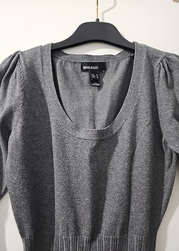 Mango Gri Bele Oturan Elbise - Görsel 3