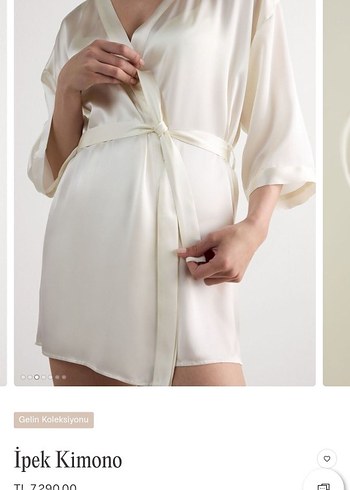 s Beden İntimissimi %100 İpek Kimono Sabahlık