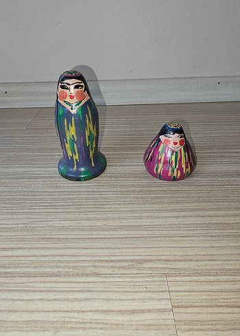 El Yapımı Özbek Ahşap Yöresel Figür Seti - Görsel 2