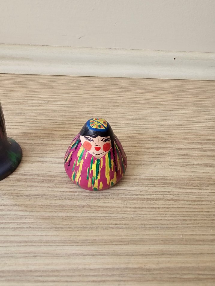 El Yapımı Özbek Ahşap Yöresel Figür Seti - Görsel 4