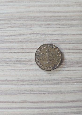 5 Pfennig Almanya 1970 Orjinal Para - Görsel 2
