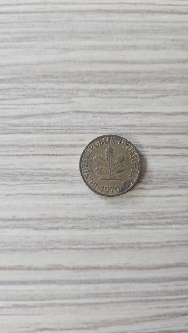 5 Pfennig Almanya 1970 Orjinal Para - Görsel 2
