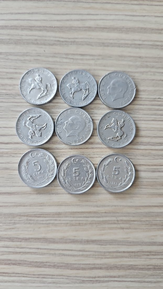 Koleksiyonluk Eski Para 5 Lira - Görsel 2