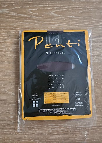 Penti Penti Mat Mürdüm 1 Beden Külotlu Çorap