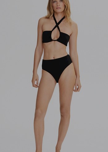 Mango Siyah Yüksek Bel Bikini Altı - Görsel 2