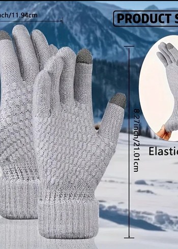 Unisex Dokunmatik Ekran Uyumlu Eldivenler - Görsel 6