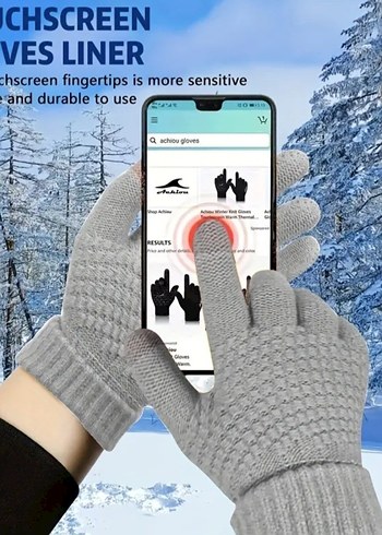 Unisex Dokunmatik Ekran Uyumlu Eldivenler - Görsel 4