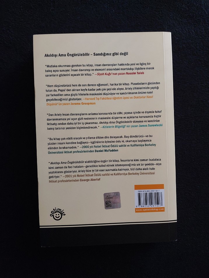 Akıldışı Ama Öngörülebilir - Dan Ariely - Görsel 2
