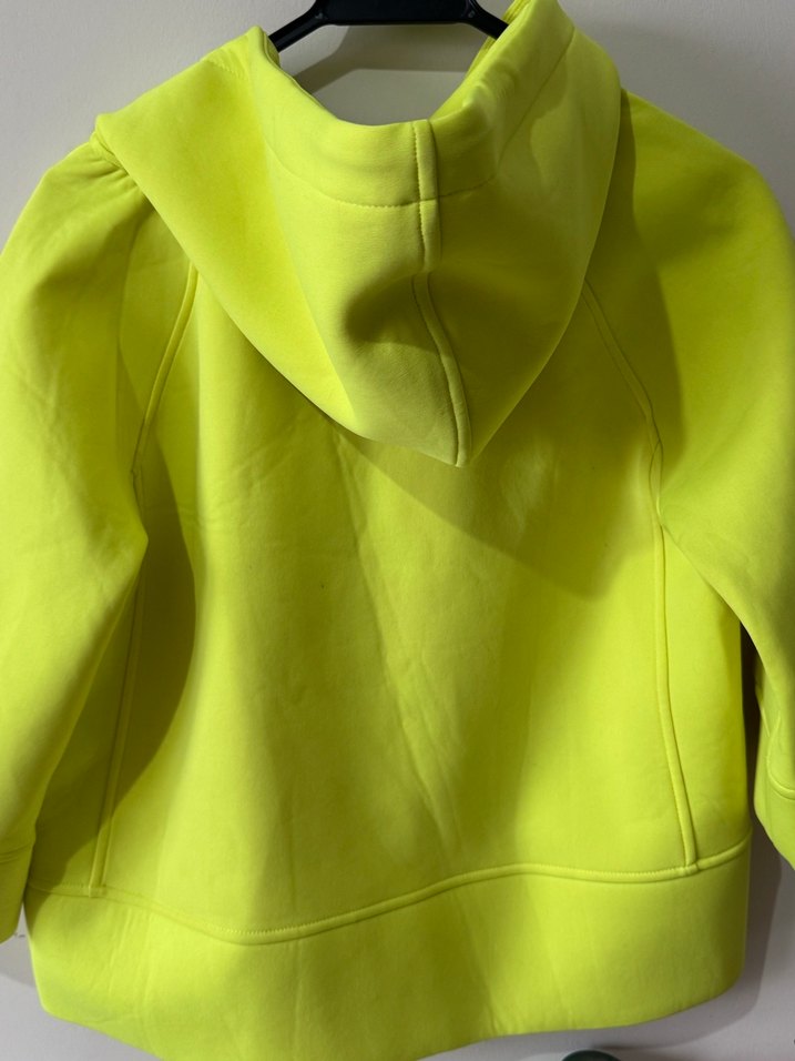 Sarı Kapüşonlu Fermuarlı ceket - Görsel 3
