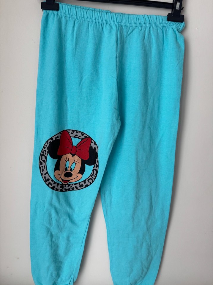 Turkuaz Minnie Mouse Baskılı Kapüşonlu Takım - Görsel 5