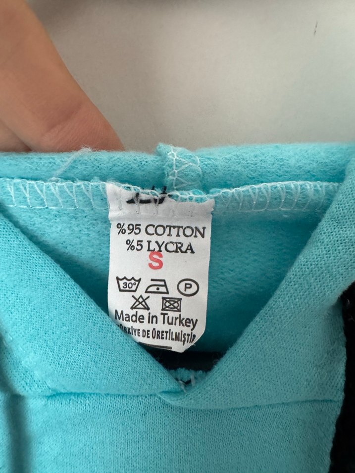 Turkuaz Minnie Mouse Baskılı Kapüşonlu Takım - Görsel 3