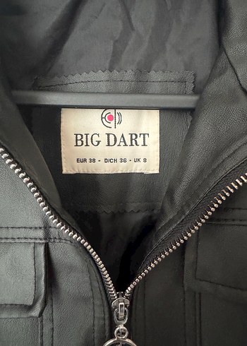 Siyah Kadın Deri Biker Ceket - Görsel 3