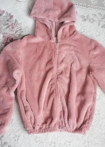 pembe peluş hırka 