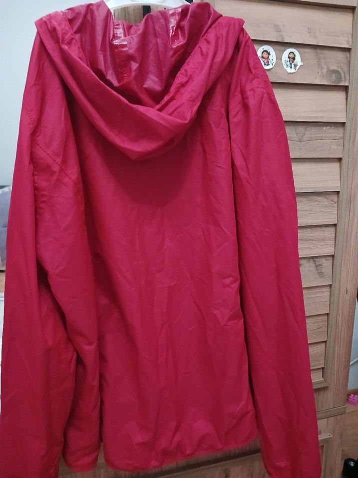 Kırmızı Fermuarlı  Yağmurluk - Görsel 3