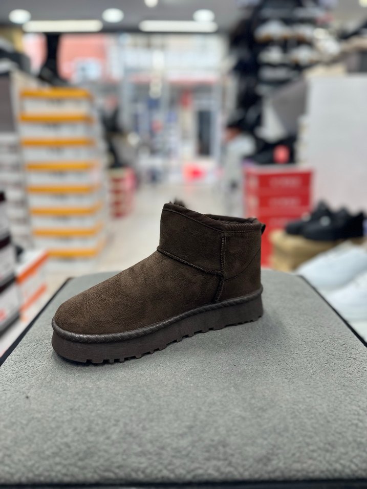 Kürklü Kahverengi Kadın Süet Dolgu Topuk Bot - Görsel 2