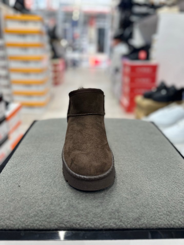 Kürklü Kahverengi Kadın Süet Dolgu Topuk Bot - Görsel 3