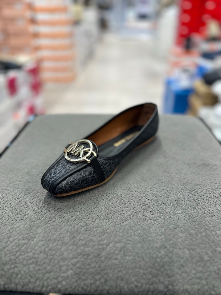 Gri Yılan Desenli Tokalı Kadın Babet - Görsel 2