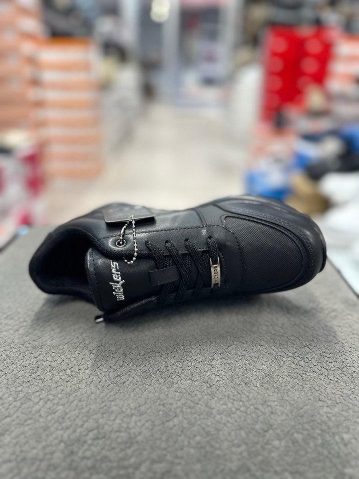 Siyah Kadın Dolgu Topuk Spor Ayakkabı ORİJİNAL WICKERS - Görsel 3