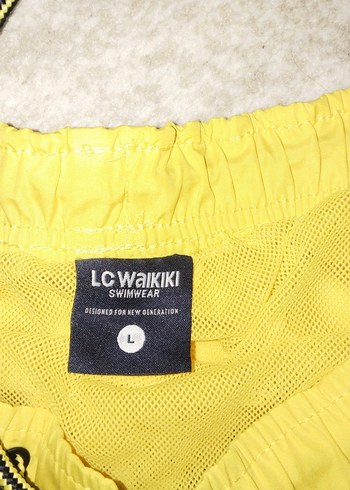 Sarı Siyah Bağcıklı Erkek Şort - Görsel 4