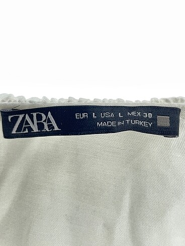 l Beden beyaz Renk Zara Bluz %70 İndirimli.