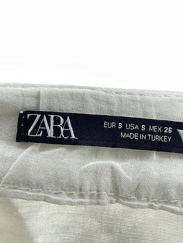 s Beden beyaz Renk Zara Kısa Elbise %70 İndirimli.