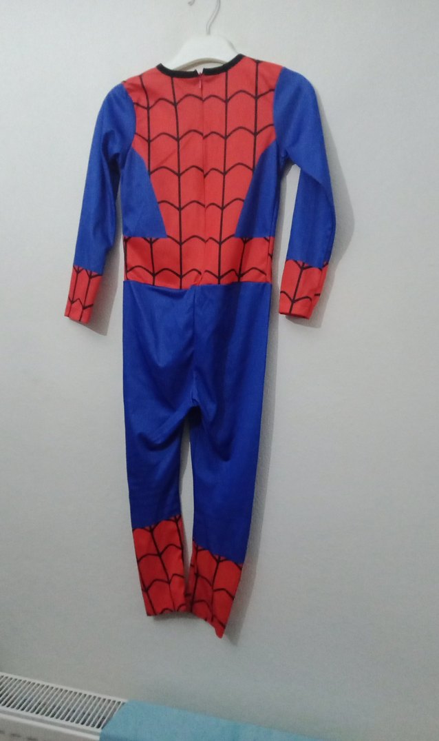 Renkli Baskılı Çocuk Spiderman Kostümü - Görsel 3