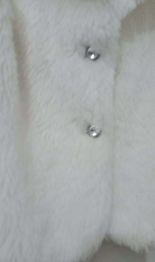 Beyaz Kürk Detaylı Kadın Mont - Görsel 2