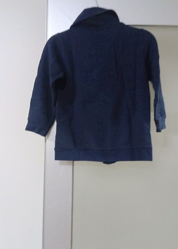 Erkek Çocuk Lacivert Fermuarlı Sweatshirt - Görsel 4