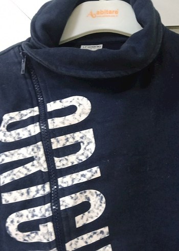 Erkek Çocuk Lacivert Fermuarlı Sweatshirt - Görsel 2