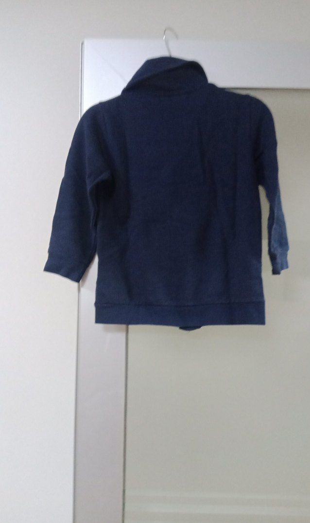 Erkek Çocuk Lacivert Fermuarlı Sweatshirt - Görsel 4