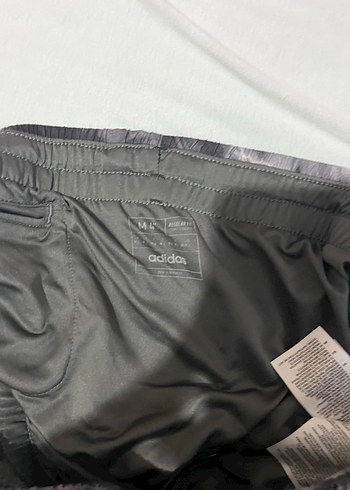 Adidas Gri Tie-Dye Mini Şort Elastik Bel
