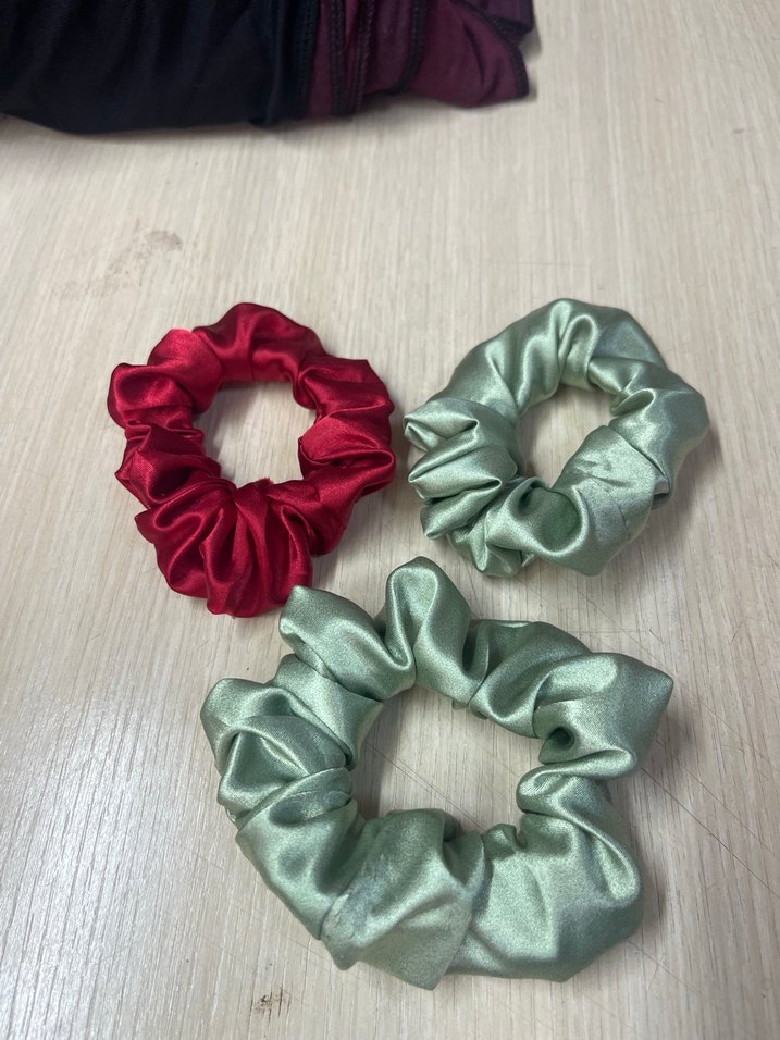 Renkli Saten Elastik Toka Seti - Görsel 2